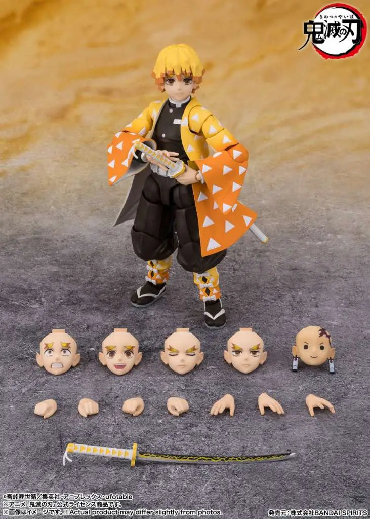 BANDAI ZENITSU - DEMON SLAYER S.H.FIGUARTS AGATSUMA ACTION FIGURE 14 cm