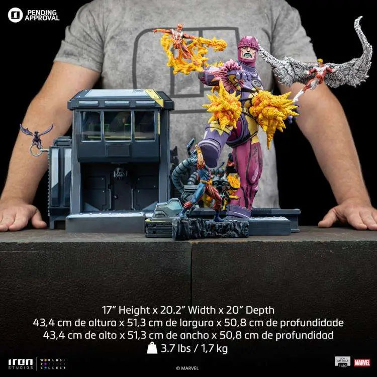 IRON STUDIOS X-MEN DANGER ROOOM DIORAMA B COMIC DEMI ART 1/20 STATUA 43.2cm x 51.3cm x 50.8cm
