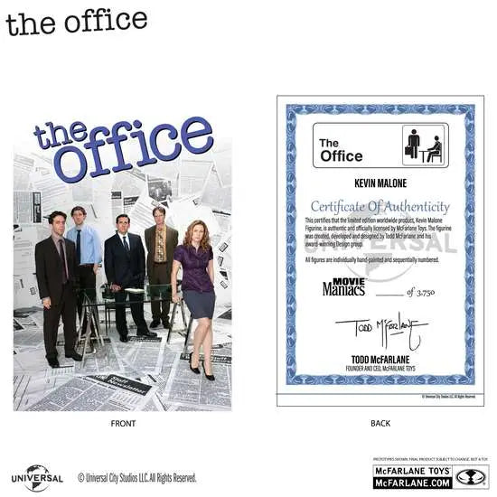 MCFARLANE TOYS 25 - ORI MOVIE MANIACS OFFICE KEVIN MALONE FIGURA 16 cm