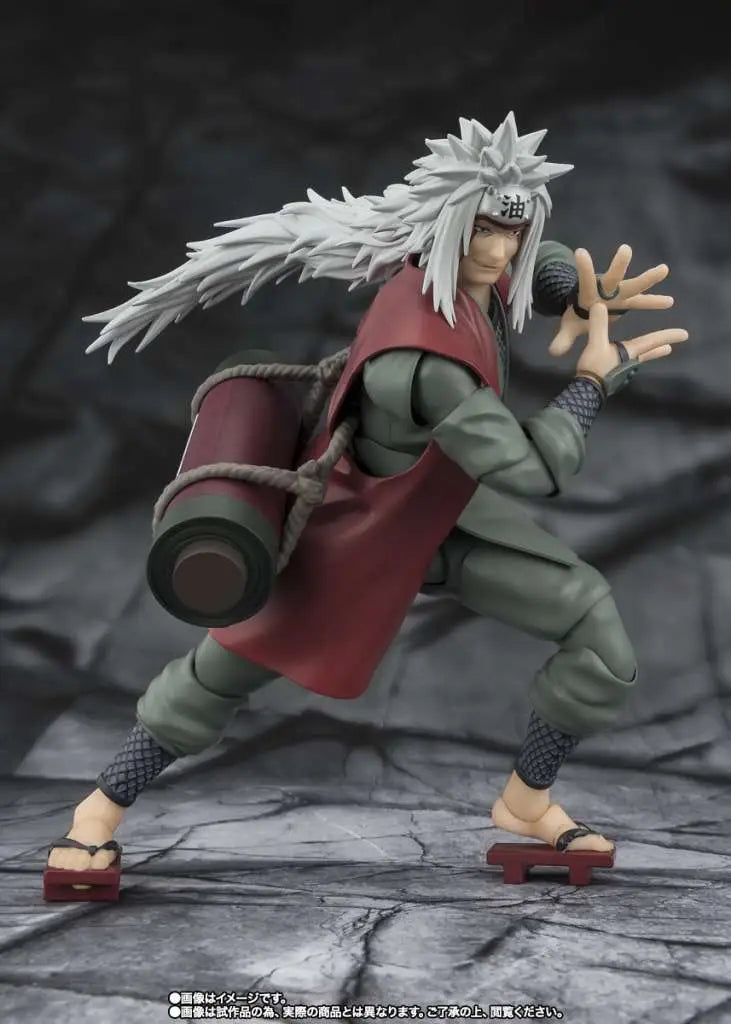 BANDAI JIRAIYA - NARUTO SHF HIDDEN LEAF HEROIC SAGE MODE ACTION FIGURE 17 cm