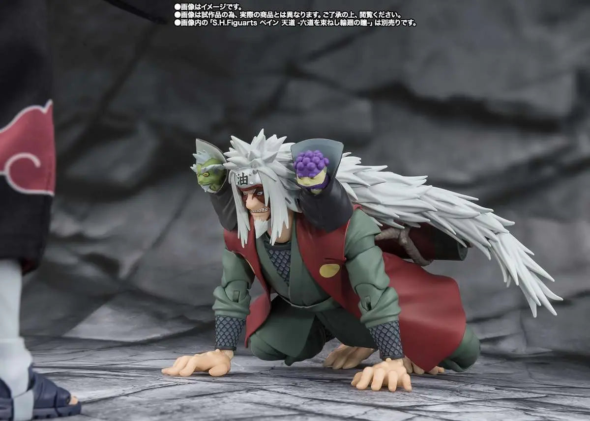 BANDAI JIRAIYA - NARUTO SHF HIDDEN LEAF HEROIC SAGE MODE ACTION FIGURE 17 cm