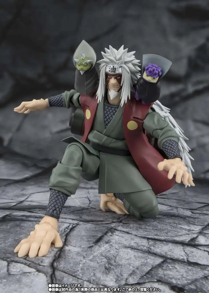 BANDAI JIRAIYA - NARUTO SHF HIDDEN LEAF HEROIC SAGE MODE ACTION FIGURE 17 cm