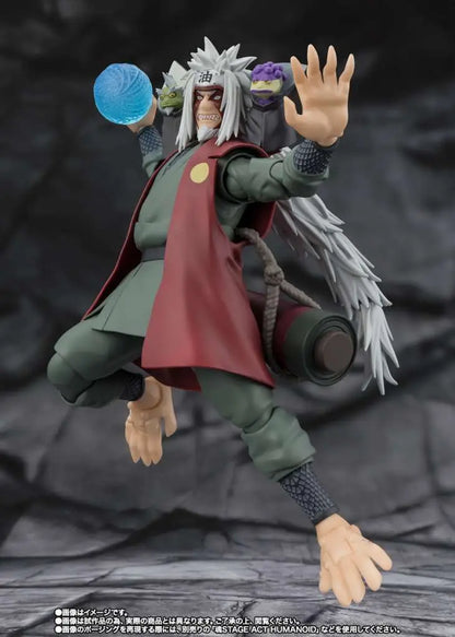 BANDAI JIRAIYA - NARUTO SHF HIDDEN LEAF HEROIC SAGE MODE ACTION FIGURE 17 cm
