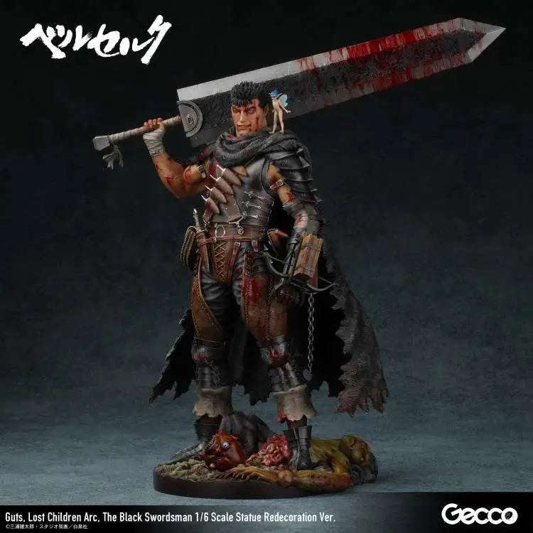 GECCO GUTS - BERSERK BLACK SWORDMAN LOST CHILDREN ARC REDECO SCALE 1/6 STATUA 38 cm