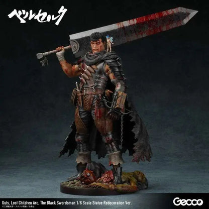 GECCO GUTS - BERSERK BLACK SWORDMAN LOST CHILDREN ARC REDECO SCALE 1/6 STATUA 38 cm