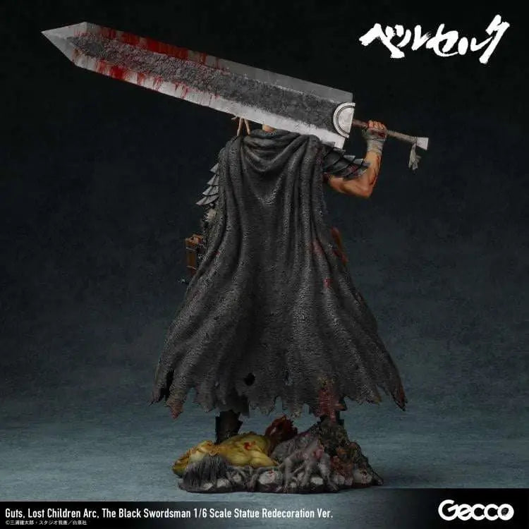 GECCO GUTS - BERSERK BLACK SWORDMAN LOST CHILDREN ARC REDECO SCALE 1/6 STATUA 38 cm