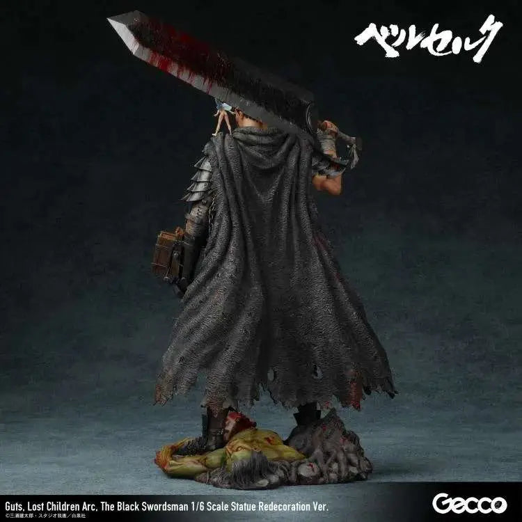 GECCO GUTS - BERSERK BLACK SWORDMAN LOST CHILDREN ARC REDECO SCALE 1/6 STATUA 38 cm