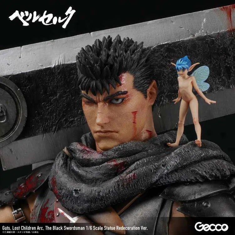 GECCO GUTS - BERSERK BLACK SWORDMAN LOST CHILDREN ARC REDECO SCALE 1/6 STATUA 38 cm