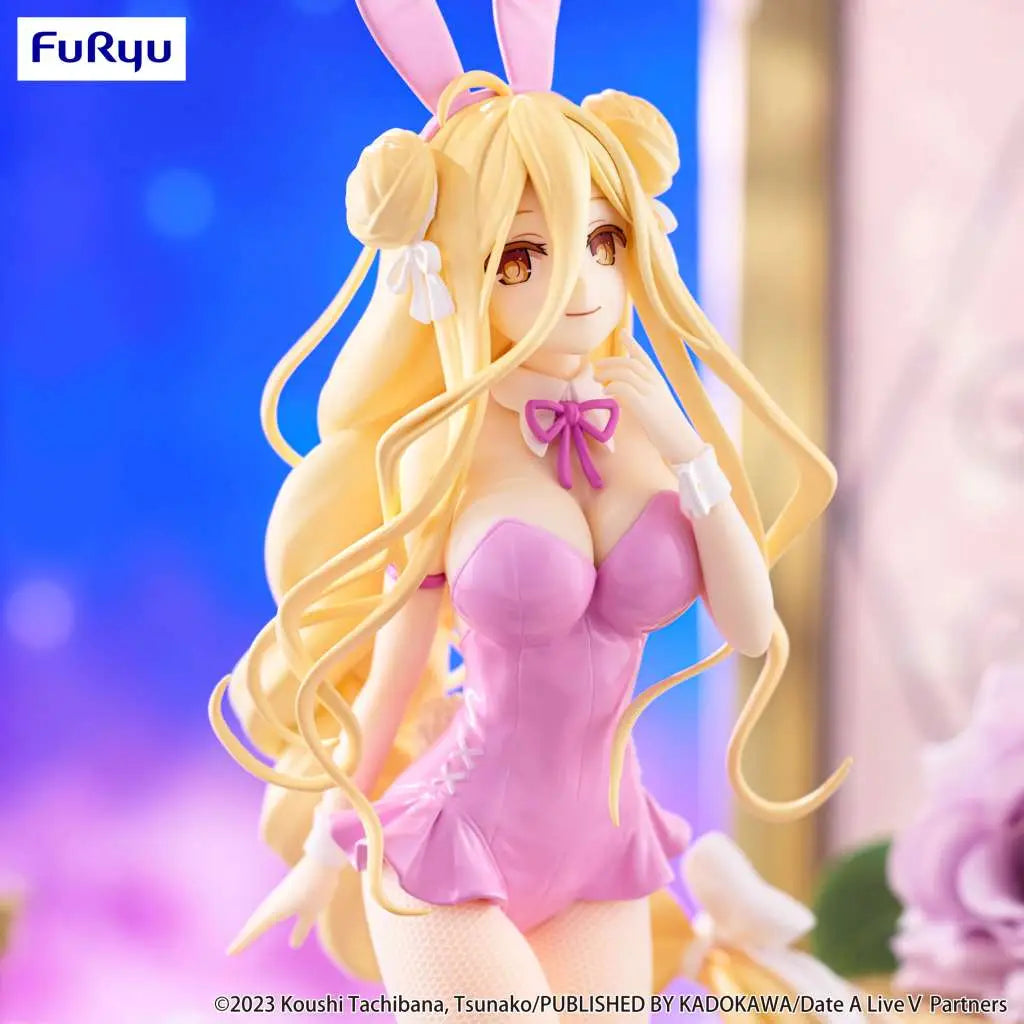 FURYU DATE LIVE MUKURO HOSHIMIYA PINK COLOR BICUTE BUNNIES FIGURA 27 cm