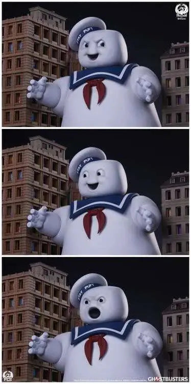 PCS GHOSTBUSTERS STAY PUFT MARSHMALLOW MAN DIORAMA DLX EDITION STATUA 73.66cm x 68.58cm x 45.72cm