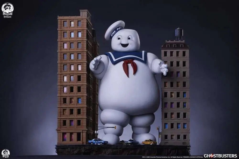 PCS GHOSTBUSTERS STAY PUFT MARSHMALLOW MAN DIORAMA DLX EDITION STATUA 73.66cm x 68.58cm x 45.72cm