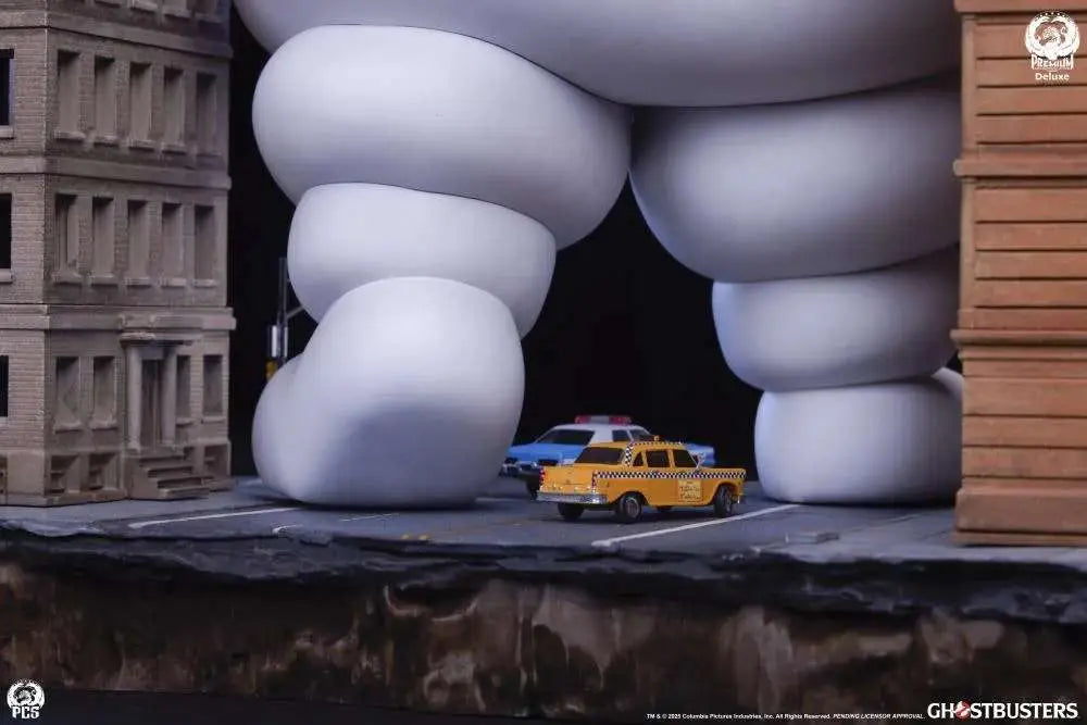 PCS GHOSTBUSTERS STAY PUFT MARSHMALLOW MAN DIORAMA DLX EDITION STATUA 73.66cm x 68.58cm x 45.72cm