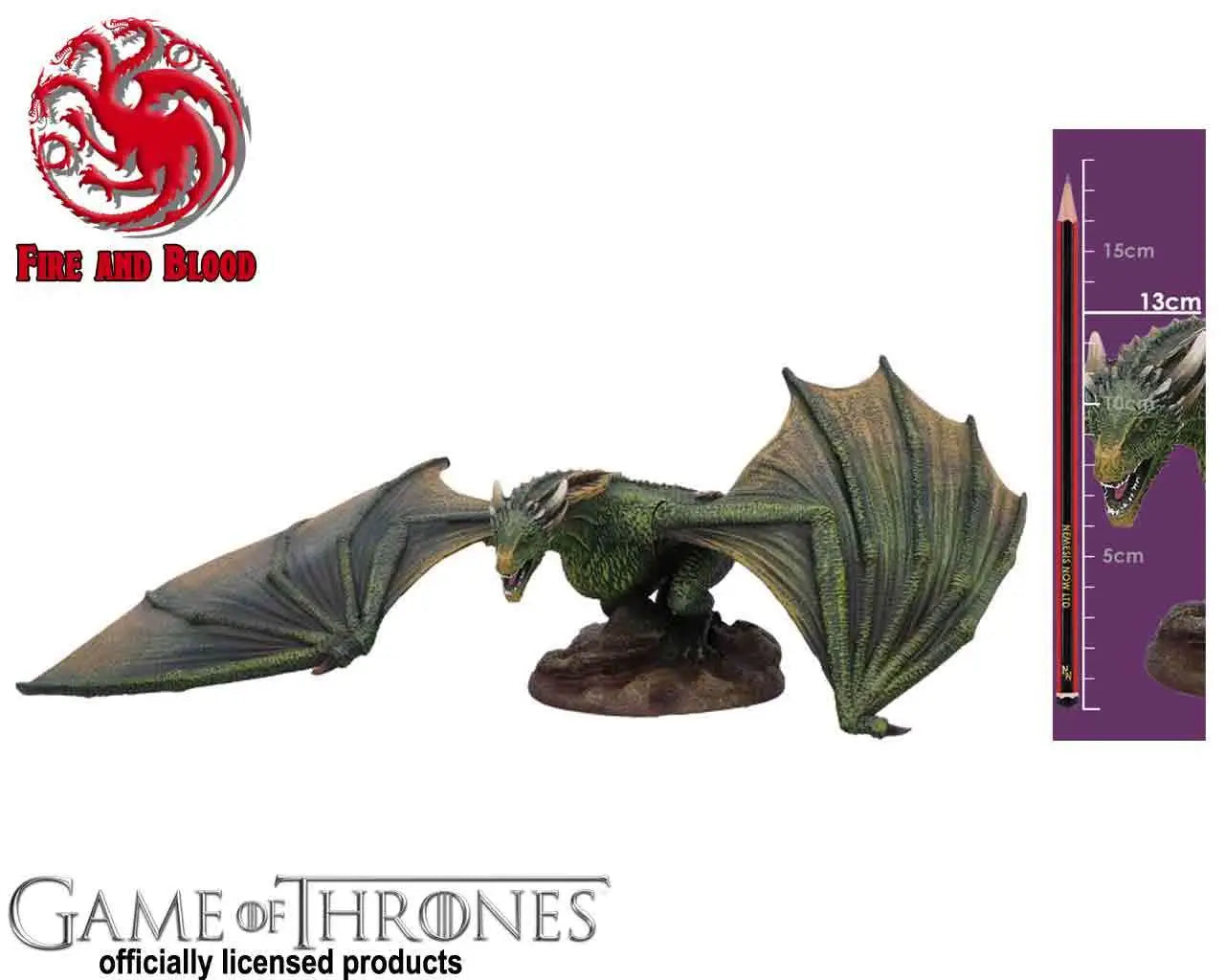 NEMESIS NOW GAME THRONES - RHAEGAL - RESIN STATUA