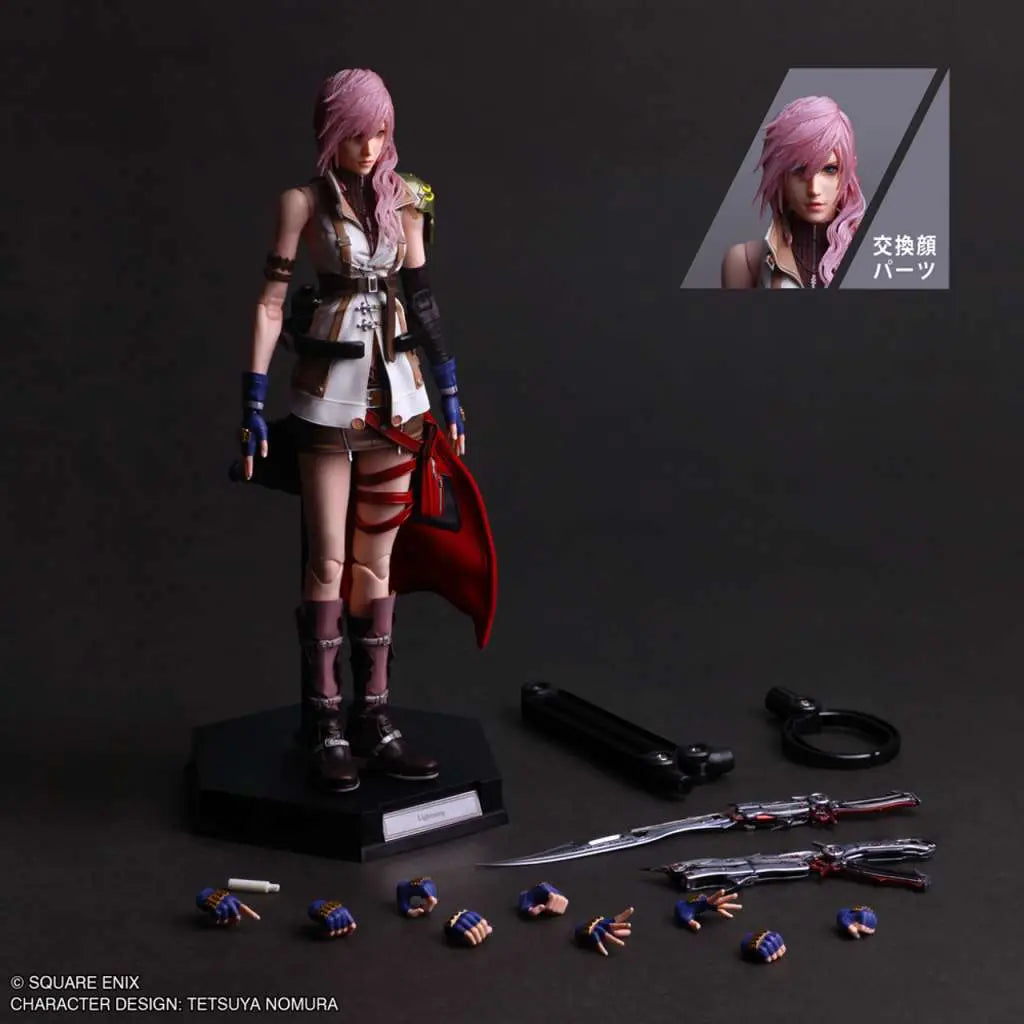 SQUARE ENIX FINAL FANTASY 13 LIGHTNING PLAY ARTS SHIN AF ACTION FIGURE 25 cm