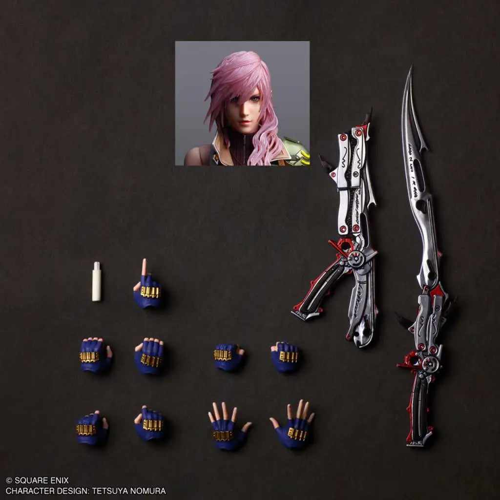 SQUARE ENIX FINAL FANTASY 13 LIGHTNING PLAY ARTS SHIN AF ACTION FIGURE 25 cm