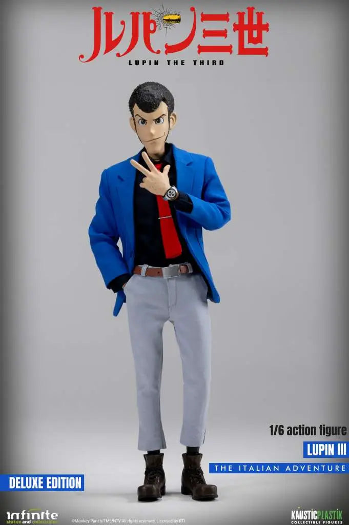 INFINITE STATUE LUPIN 3RD ITALIAN ADVENTURE LUPIN DELUXE EDITION 1/6 ACTION FIGURE 30.5 cm