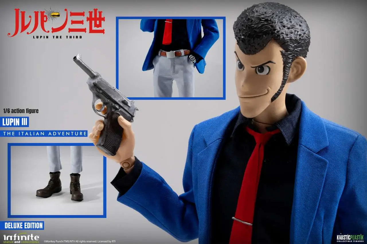 INFINITE STATUE LUPIN 3RD ITALIAN ADVENTURE LUPIN DELUXE EDITION 1/6 ACTION FIGURE 30.5 cm