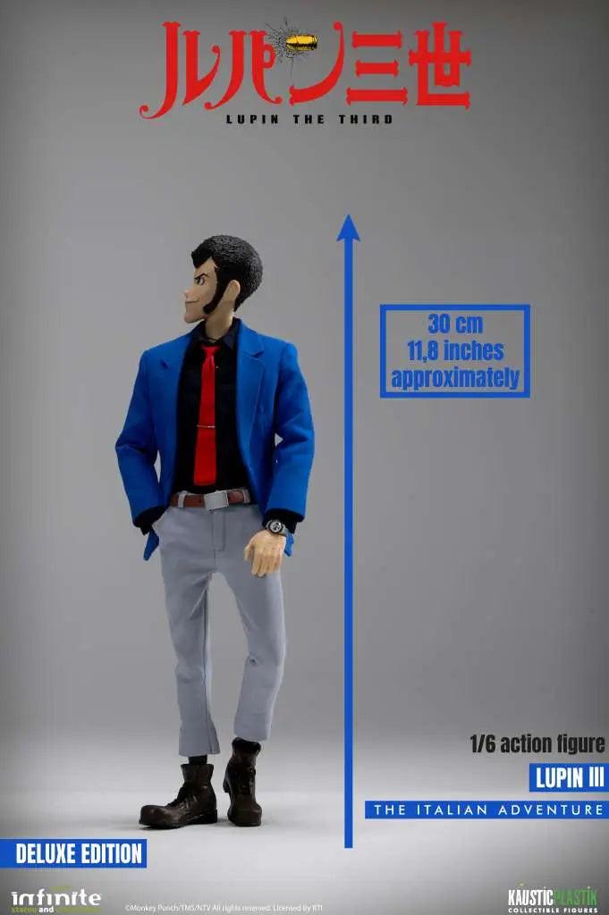 INFINITE STATUE LUPIN 3RD ITALIAN ADVENTURE LUPIN DELUXE EDITION 1/6 ACTION FIGURE 30.5 cm