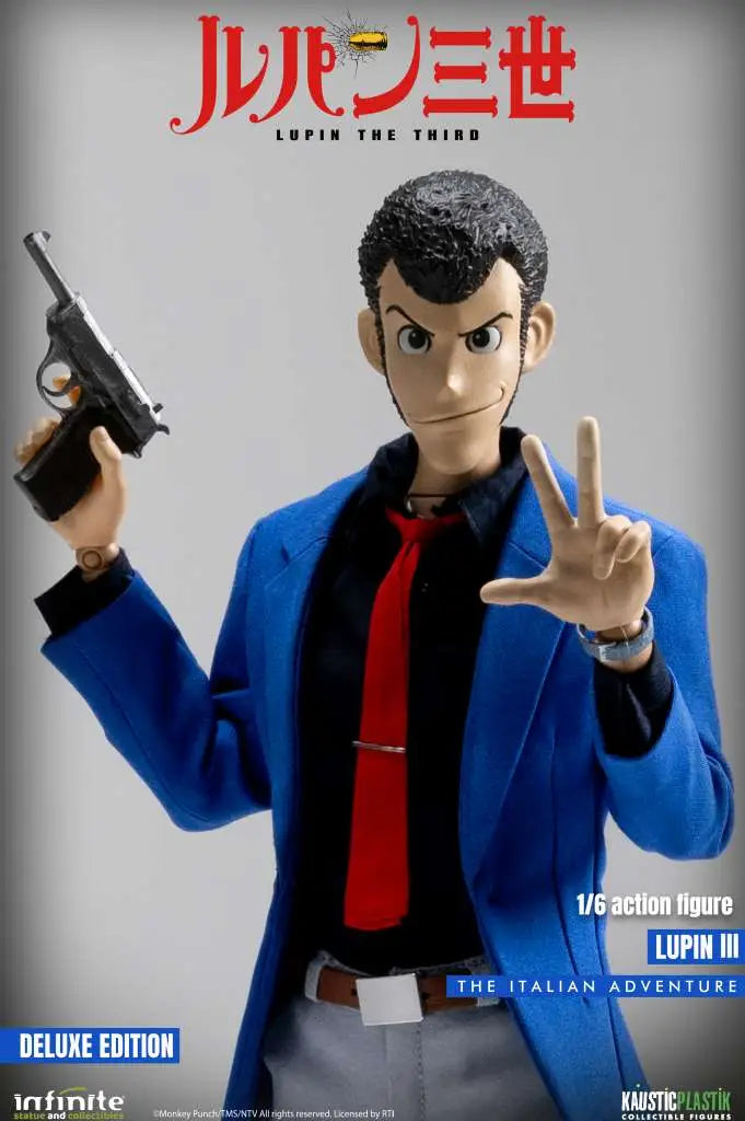 INFINITE STATUE LUPIN 3RD ITALIAN ADVENTURE LUPIN DELUXE EDITION 1/6 ACTION FIGURE 30.5 cm