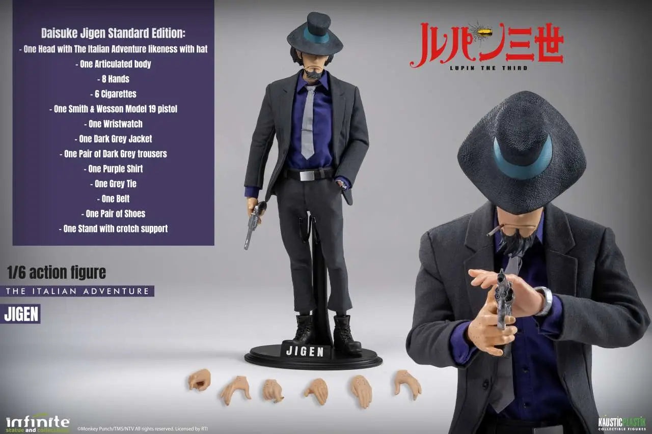 INFINITE STATUE LUPIN 3RD ITALIAN ADVENTURE DAISUKE JIGEN STANDARD EDITION 1/6 ACTION FIGURE 30.5 cm