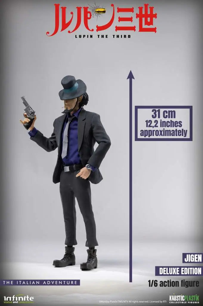 INFINITE STATUE LUPIN 3RD ITALIAN ADVENTURE DAISUKE JIGEN DELUXE EDITION 1/6 ACTION FIGURE 30.5 cm