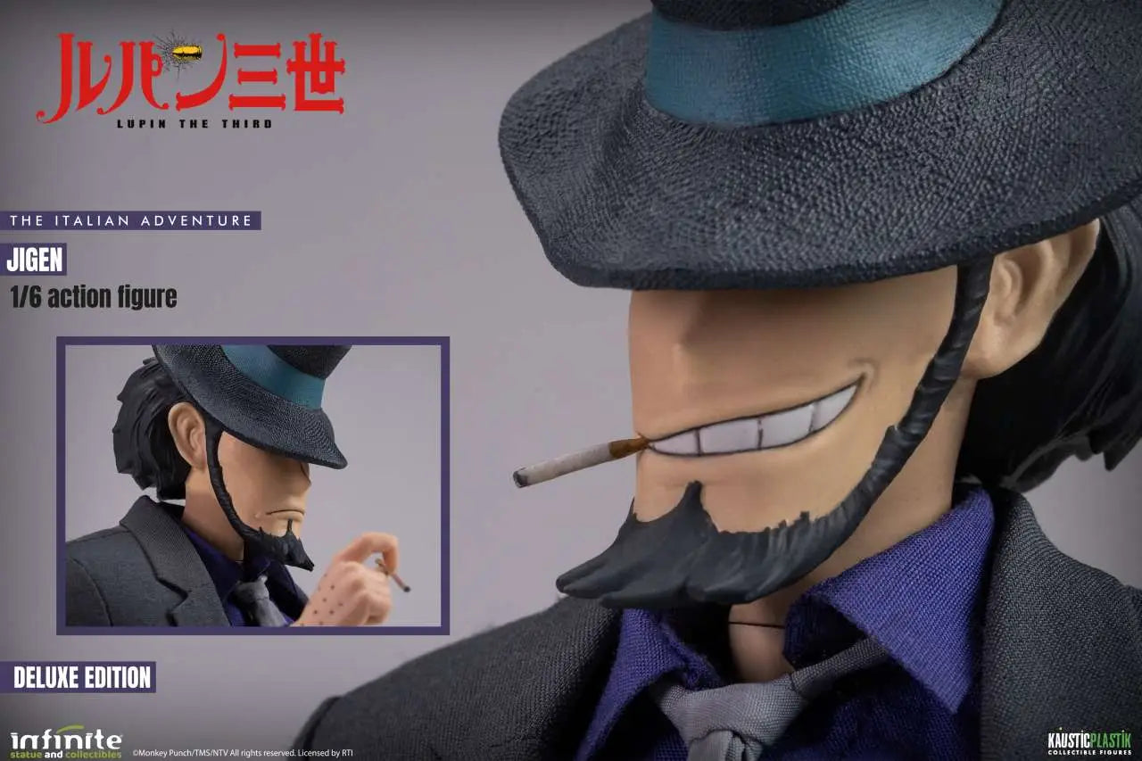INFINITE STATUE LUPIN 3RD ITALIAN ADVENTURE DAISUKE JIGEN DELUXE EDITION 1/6 ACTION FIGURE 30.5 cm