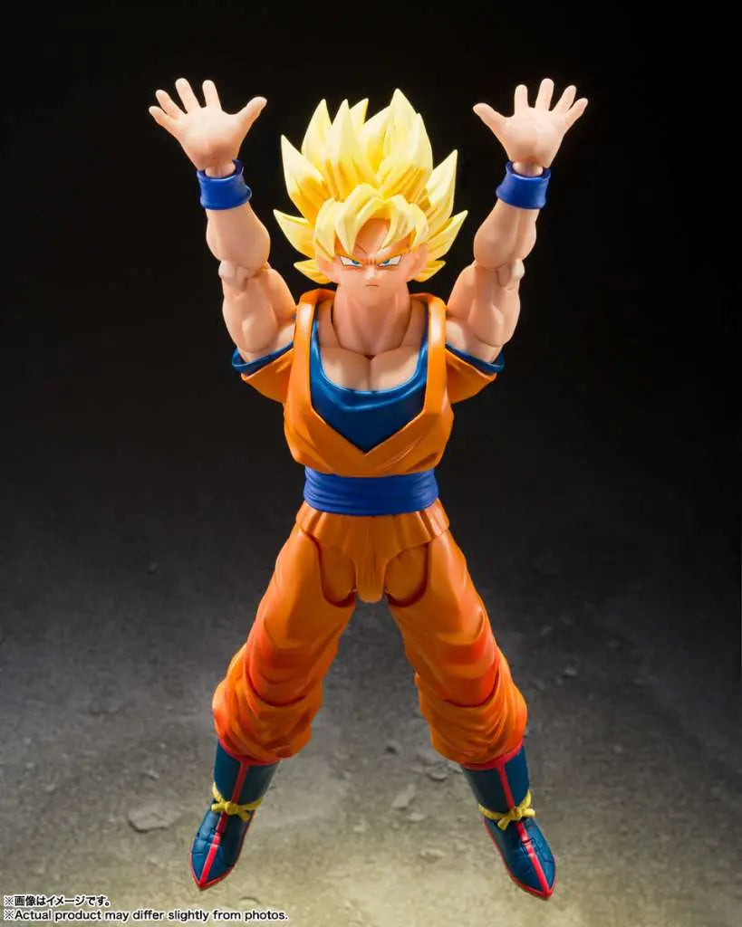 BANDAI - DRAGON BALL Z SHF SUPER SAYAN SON GOKU GAMES BEGIN ACTION FIGURE 15 cm