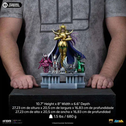 IRON STUDIOS MU - SAINT SEIYA ARIES DELUXE 1/10 STATUA 27 cm