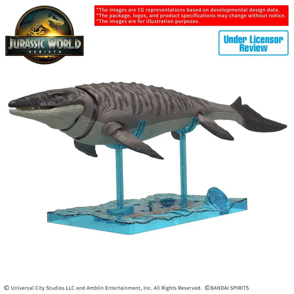 BANDAI PLANNOSAURUS JURASSIC WORLD MOSASAURUS MODEL KIT 10 cm
