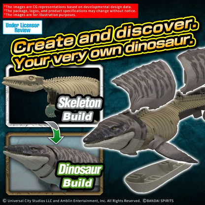 BANDAI PLANNOSAURUS JURASSIC WORLD MOSASAURUS MODEL KIT 10 cm