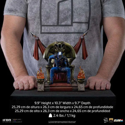 IRON STUDIOS G.I JOE COBRA COMMANDER 1/10 STATUA 25 cm
