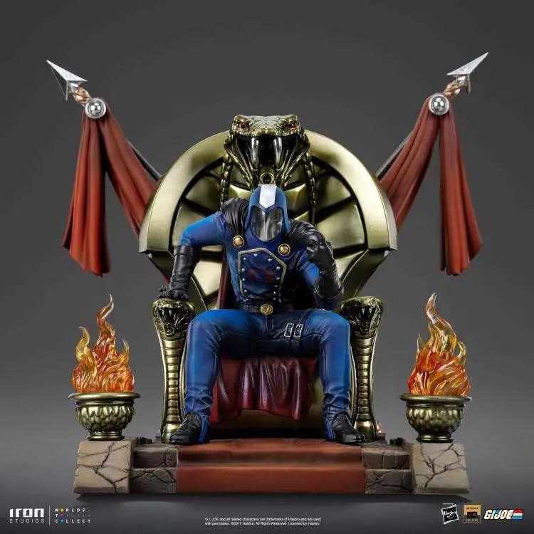 IRON STUDIOS G.I JOE COBRA COMMANDER 1/10 STATUA 25 cm