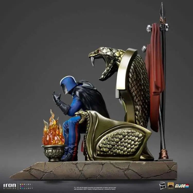 IRON STUDIOS G.I JOE COBRA COMMANDER 1/10 STATUA 25 cm