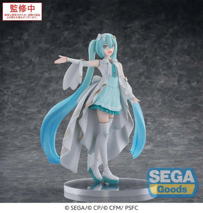 SEGA LUMINASTA HATSUNE MIKU UNSHUTTERED SEKAI FIG FIGURA 20 cm