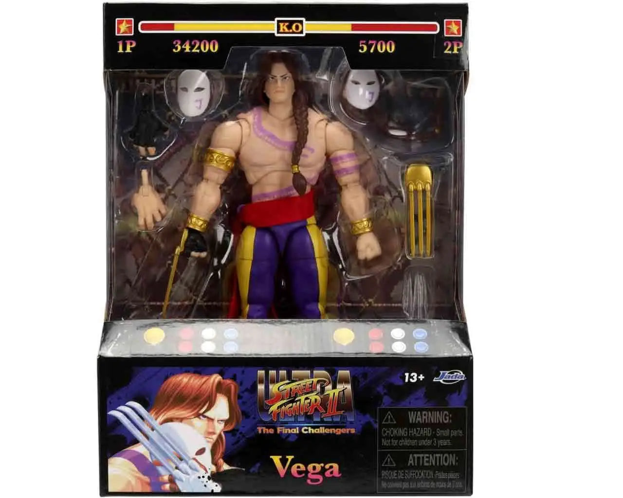 JADA TOYS VEGA - STREET FIGHTER 2 DELUXE 1/12 ACTION FIGURE 15 cm