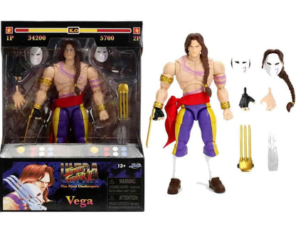 JADA TOYS VEGA - STREET FIGHTER 2 DELUXE 1/12 ACTION FIGURE 15 cm