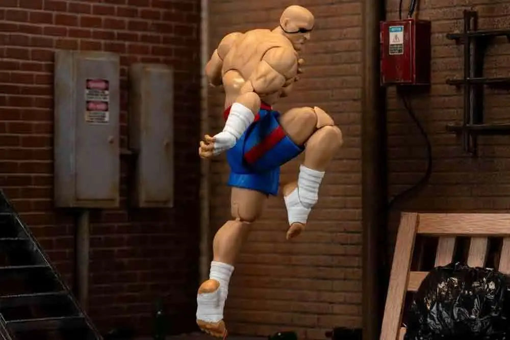 JADA TOYS SAGAT - STREET FIGHTER 2 DELUXE 1/12 ACTION FIGURE 19 cm