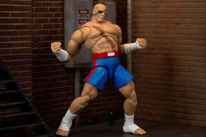 JADA TOYS SAGAT - STREET FIGHTER 2 DELUXE 1/12 ACTION FIGURE 19 cm