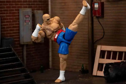 JADA TOYS SAGAT - STREET FIGHTER 2 DELUXE 1/12 ACTION FIGURE 19 cm