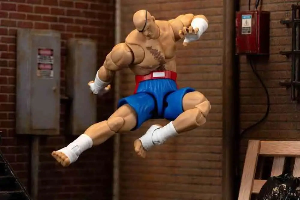 JADA TOYS SAGAT - STREET FIGHTER 2 DELUXE 1/12 ACTION FIGURE 19 cm