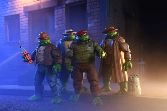 TMNT MIRAGE COMICS GANGSTER TURTLES 4PACK AF
