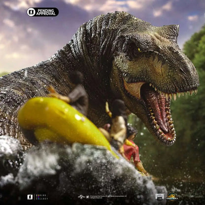 IRON STUDIOS JURASSIC WORLD REBIRTH T-REX RIVER SCENE 1/20 STATUA 33.5 cm