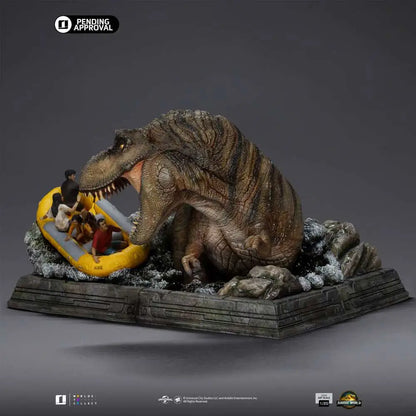 IRON STUDIOS JURASSIC WORLD REBIRTH T-REX RIVER SCENE 1/20 STATUA 33.5 cm