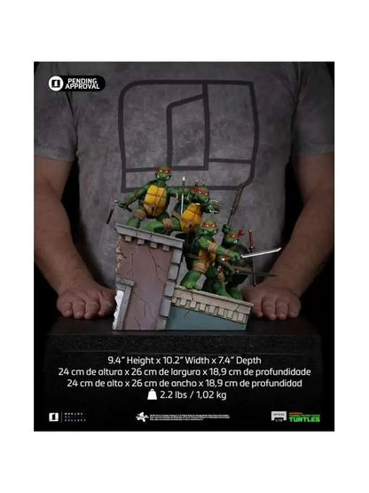 IRON STUDIOS TEENAGE MUTANT NINJA TURTLES KEVIN EASTMAN VERSION SET 1/10 STATUA 24 cm
