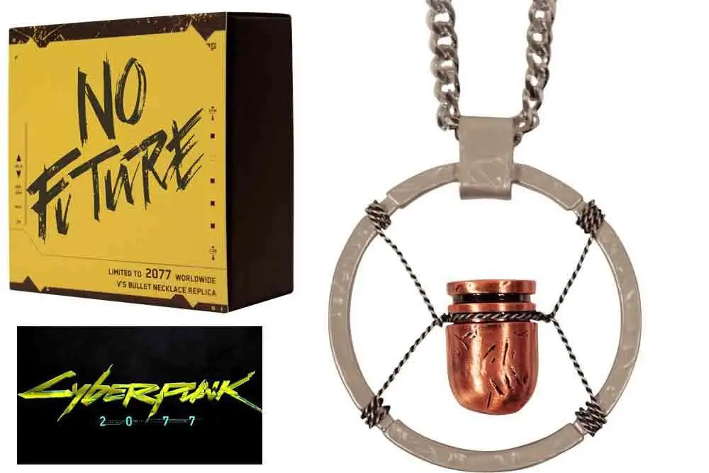 FANATTIK CYBERPUNK 2077 V’S BULLET NECKLACE REPLICA