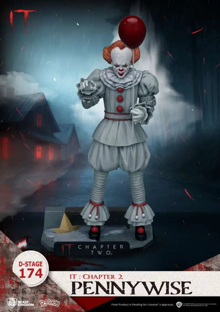 BEAST KINGDOM D-STAGE IT CHAPTER 2 PENNYWISE STATUA 15.6 cm