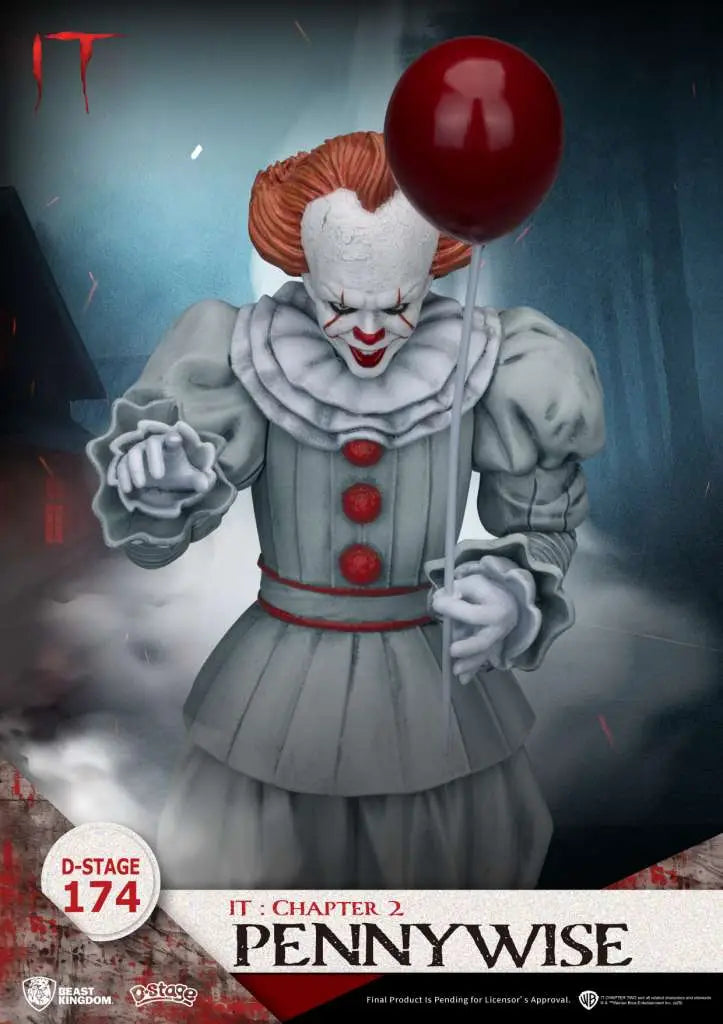 BEAST KINGDOM D-STAGE IT CHAPTER 2 PENNYWISE STATUA 15.6 cm