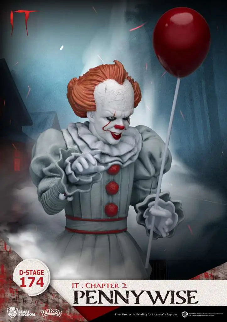BEAST KINGDOM D-STAGE IT CHAPTER 2 PENNYWISE STATUA 15.6 cm