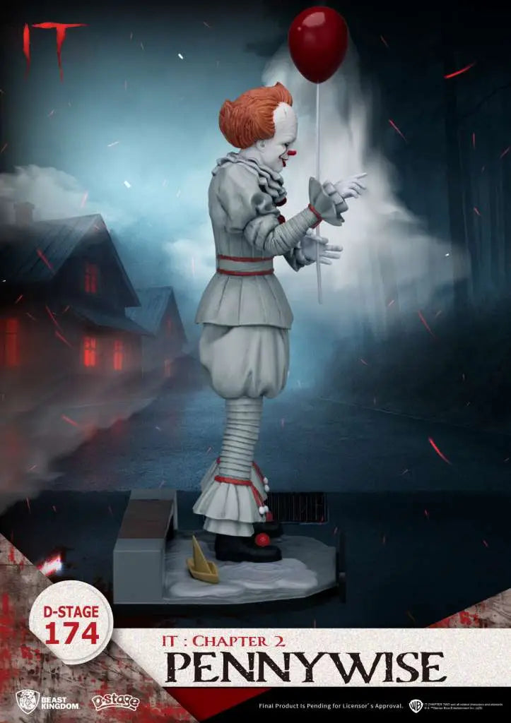 BEAST KINGDOM D-STAGE IT CHAPTER 2 PENNYWISE STATUA 15.6 cm