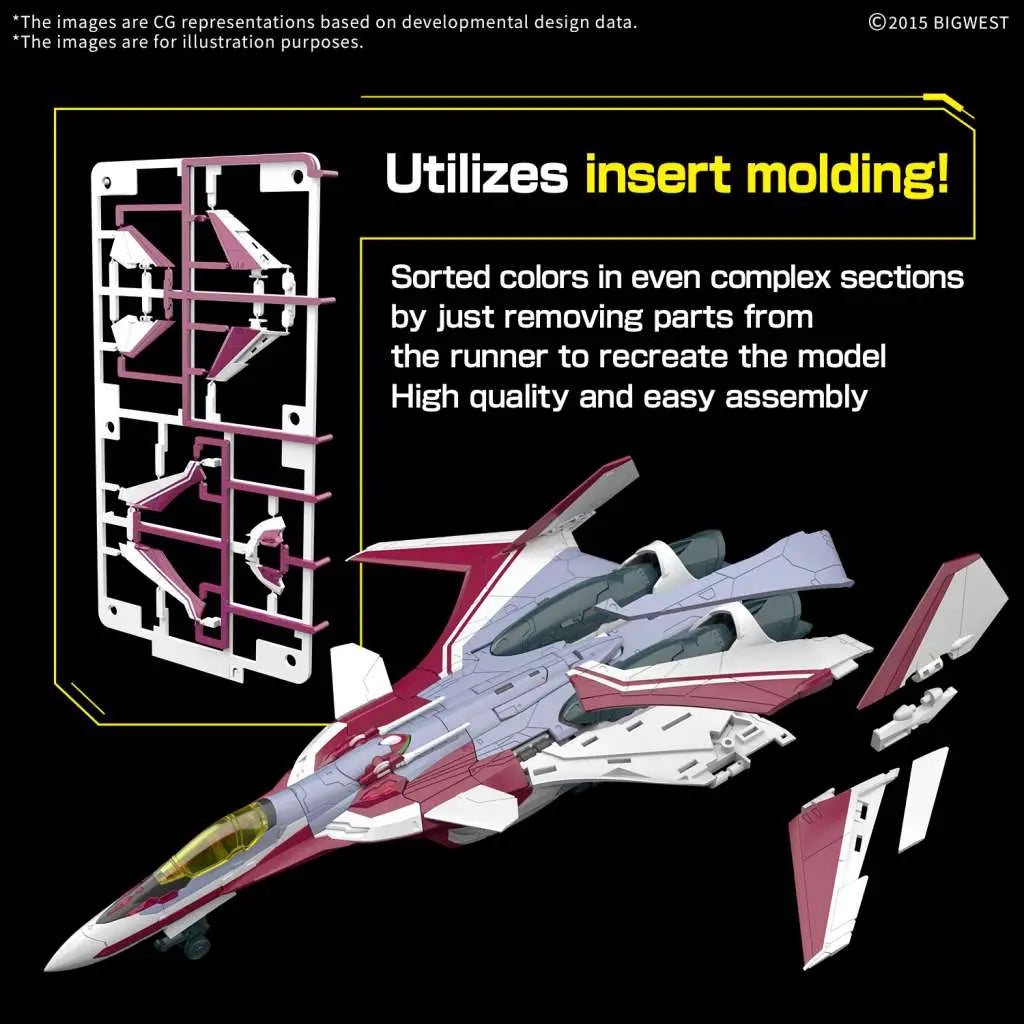 BANDAI HG VF-31C SIEGFRIED MIRAGE FARINA JENIUS USE 1/100 MODEL KIT 13 cm